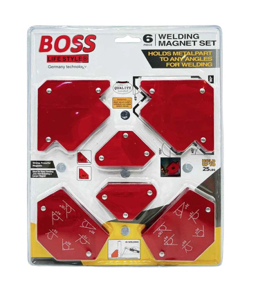مجموعه 6 عددی گونیا جوشکاری باس BOSS مدل JT-6