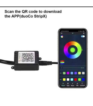 اتمسفر لایت RGB خودرو بزرگ 18 LED