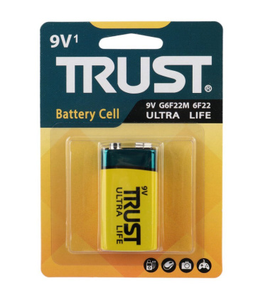 باتری کتابی 9 ولت تراست Ultra Life G6F22M
