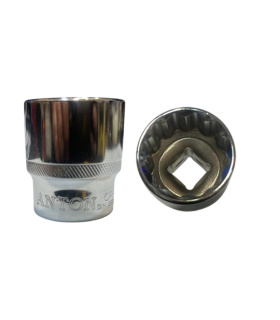 بکس کوتاه سایز 28 درایو 1/2 اینچ ( 12پر / هزارخار ) آنتون ANTON (هزار خار مخصوص دیفرانسیل)