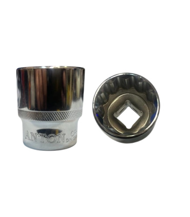 بکس کوتاه سایز 28 درایو 1/2 اینچ ( 12پر / هزارخار ) آنتون ANTON (هزار خار مخصوص دیفرانسیل)