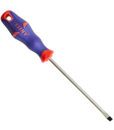 پیچ گوشتی دوسو تخت 150*6 دسته TPR حرفه ای جنس S2 آریل ARIEL مدل PMD6150 آویزدار