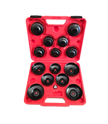 کیت 15 عددی آچار فیلتر روغن کاسه ای خودرویی ام پاور EMPOWER مدل 15P