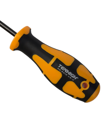 پیچ گوشتی چهارسو سایز 300*5 دسته TPR سوراخدار تنهای TENHIGH