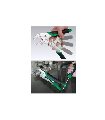 انبر قفلی سایز 10 اینچ خلاص کن سریع حرفه ای دسته TPR تاپ تول TOPTUL مدل DMAQ2210