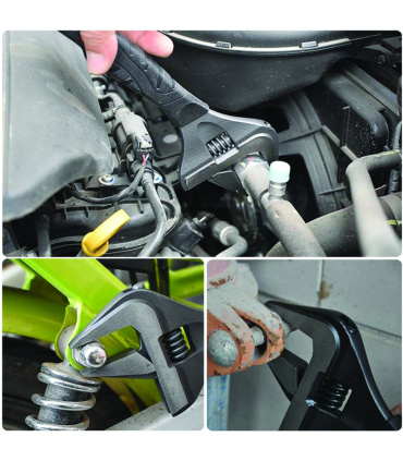 آچار فرانسه سایز 8.5 اینچ فک بزرگ بازشو مکسین MAXIN مدل MX8-5