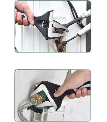 آچار فرانسه سایز 8.5 اینچ فک بزرگ بازشو مکسین MAXIN مدل MX8-5