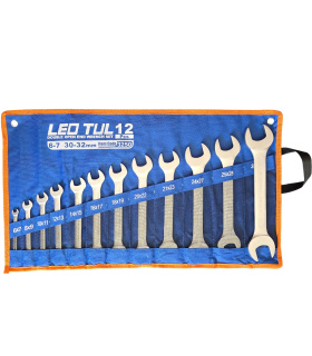 ست آچار 12 عددی دو سر تخت سایزهای 6تا32 لئوتول LEOTUL مدل 2T12