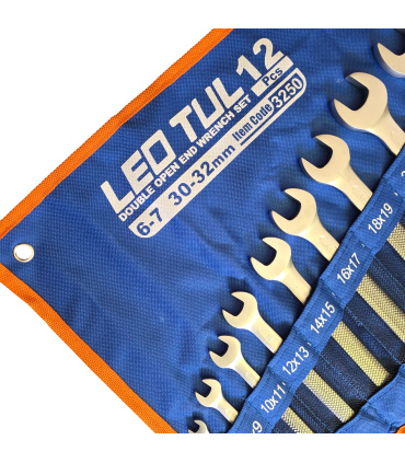 ست آچار 12 عددی دو سر تخت سایزهای 6تا32 لئوتول LEOTUL مدل 2T12