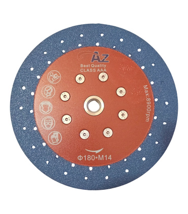 صفحه سایز 180 برش الکتروپلیت فلنج دار رزوه M14 آزد AZ