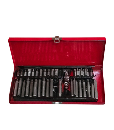 جعبه باز | جعبه بیت 40 عددی ستاره آلن شش گوش و M ام مکسین MAXIN مدل D11140