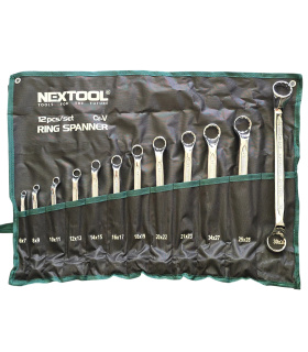 ست 12 عددی آچار دو سر رینگی حرفه ای سایز6تا32 نکستول NEXTOOL مدل NEX-RS-12SET گارانتی 7 ماهه