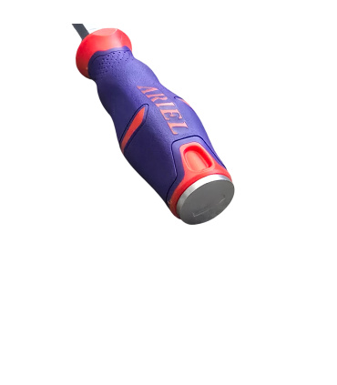 پیچ گوشتی دوسو تخت سایز 500*10 (نیم متری) ضربه و آچار خور دسته TPR حرفه ای جنس S2 آریل ARIEL مدل PZD1050