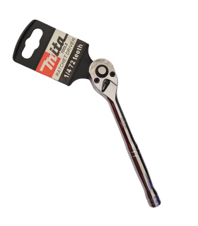 دسته بکس جغجغه‌ای درایو 1/4 حرفه ای 72 دنده ضامن‌دار استیل میتا MITA مدل 72MT