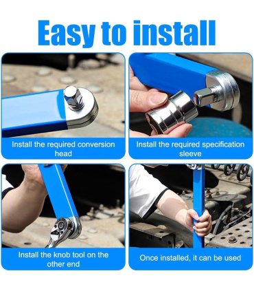 رابط افزایش طول آفست 36 سانت سه درایو 1/4-3/8-1/2 اینچ پی‌آر وان PR-ONE مدل 15OFS