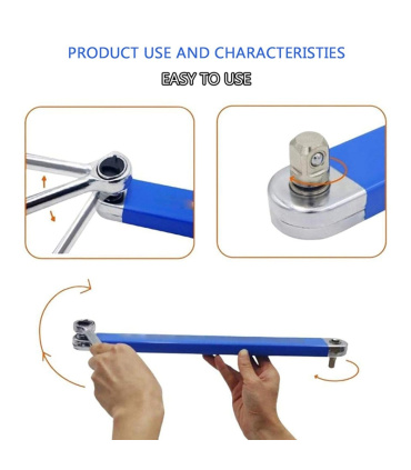 رابط افزایش طول آفست 36 سانت سه درایو 1/4-3/8-1/2 اینچ پی‌آر وان PR-ONE مدل 15OFS