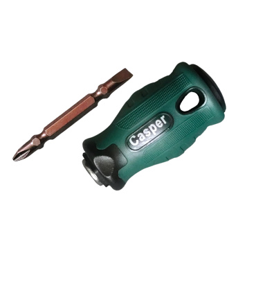 پیچ گوشتی دو طرفه دوسو و چهارسو سایز 38*6.3 دسته TPR جنس S2 کسپر CASPER