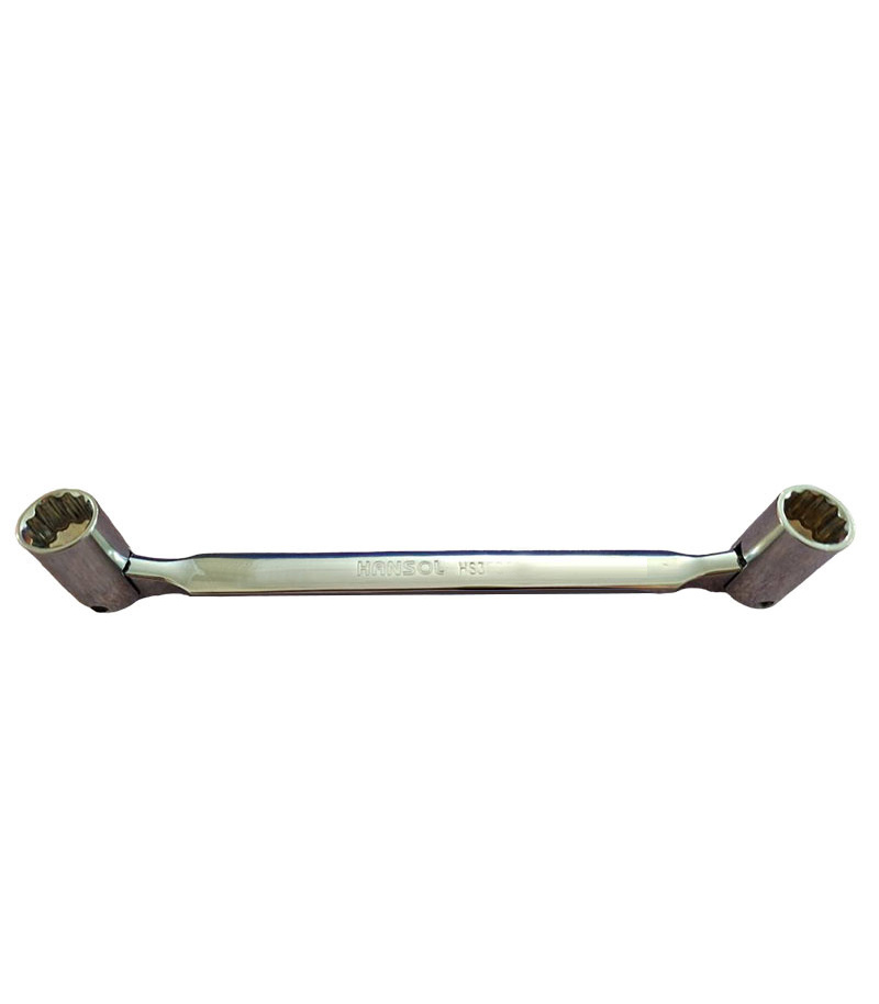 آچار دو سر بکس سایز 13*12 سر متحرک لولائی چپقی مفصلی هانسول HANSOL