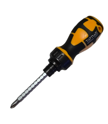 پیچ گوشتی جغجغه ای مشتی دوطرفه دوسو و چهار حرفه ای ضامن‌دار  تاتناد TATNAD مدل JG