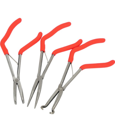 ست 3 مدلی انبر دم باریک فوق بلند سایز 11 اینچ الکاتولز LKTOOLS مدل A0106