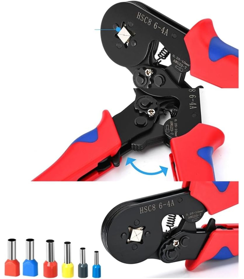 جعبه 1201 عددی سرسیم وایرشو به همراه انبر پرس وایرشو هلبرو HEL-BRO مدل HL1201