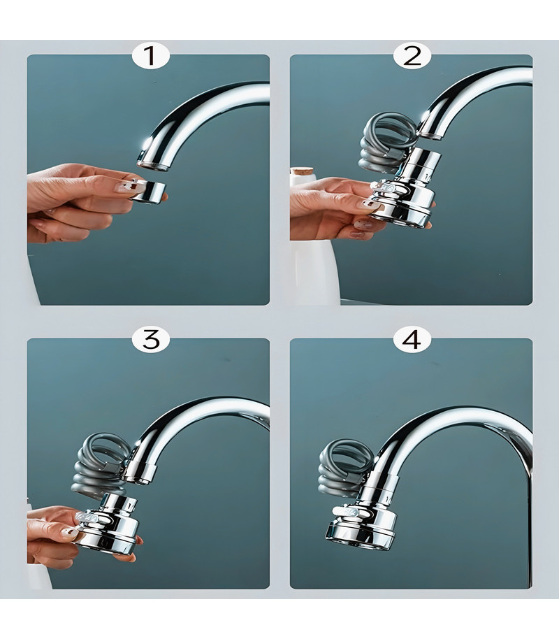 سر شیر شلنگ دار ظرفشویی 3 حالته با شلنگ فنری