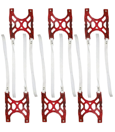 زنجیر چرخ ویژه تایرپهن آفرود کمری ژله‌ای6 عدد دندانه فلزی با کیف