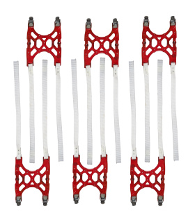 زنجیر چرخ ویژه تایرپهن آفرود کمری ژله‌ای6 عدد دندانه فلزی با کیف