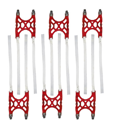 زنجیر چرخ ویژه تایرپهن آفرود کمری ژله‌ای6 عدد دندانه فلزی با کیف