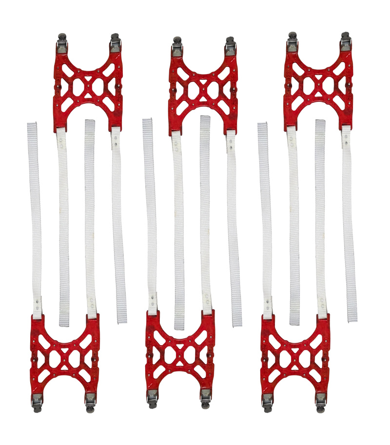 زنجیر چرخ ویژه تایرپهن آفرود کمری ژله‌ای6 عدد دندانه فلزی با کیف