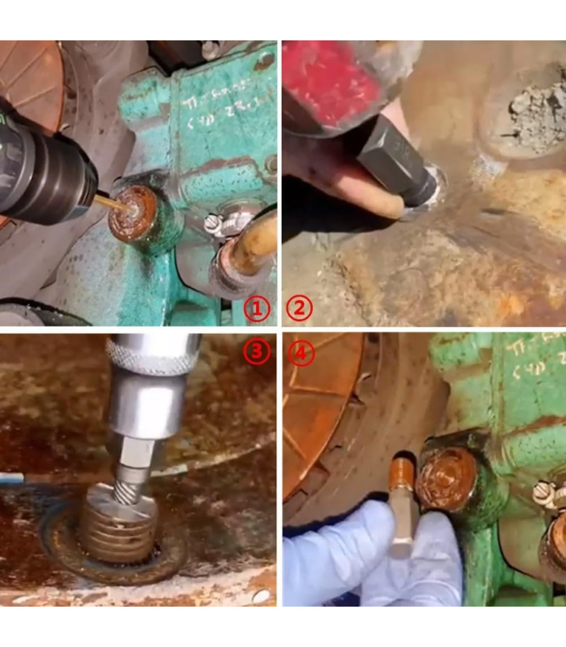 مجموعه 13 عددی قلاویز چپ گرد بکسی فشارقوی هلبرو HEL-BRO مدل HL1313