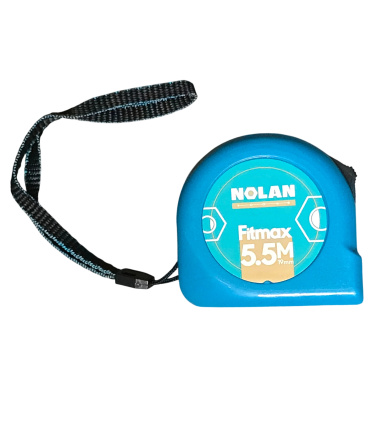 متر 5.5 متری نوار سفید عرض 19 میلیمتر حرفه ای نولان NOLAN