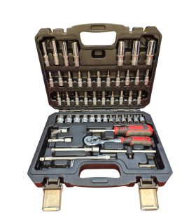 جعبه بکس بلند و کوتاه 53 پارچه درایو 1/4 اینچ اشمیت SCHMITH مدل SCH01Z01053