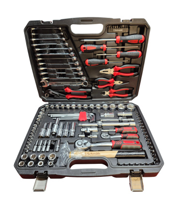 جعبه 122 پارچه بکس ، ابزار و آچار اشمیت SCHMITH مدل SCH01Z01122 به سفارش آلمان
