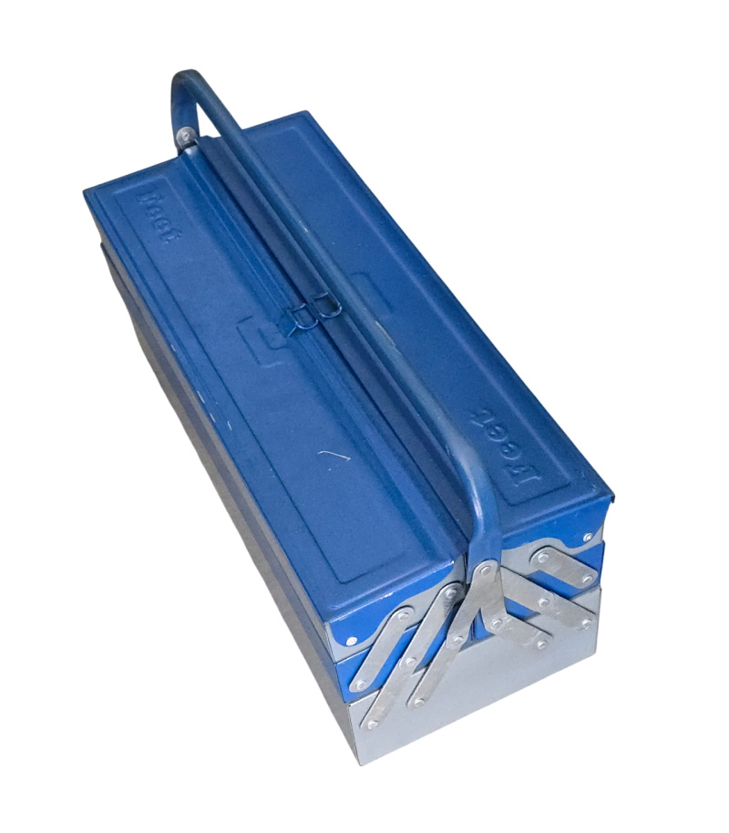 جعبه ابزار فلزی 50 سانت 3 طبقه تبریز ابزار غفاری مدل 503