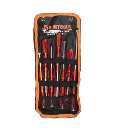 ست پیچ گوشتی 7 عددی ضربه خور بومینگ BoMing مدل 7P کیف برزنتی