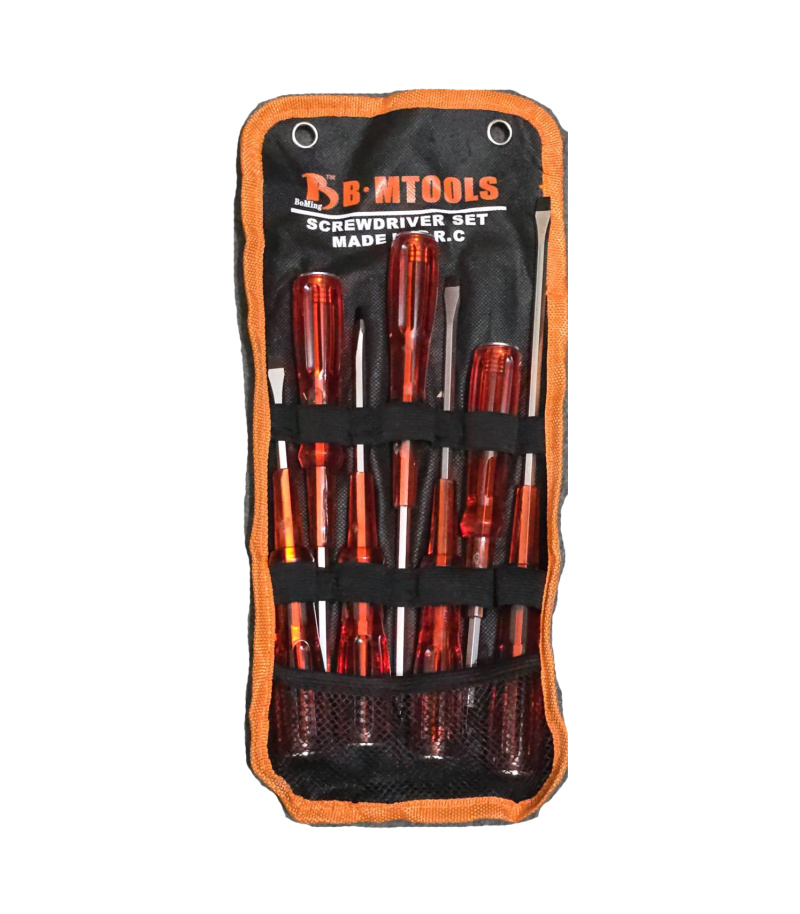 ست پیچ گوشتی 7 عددی ضربه خور بومینگ BoMing مدل 7P کیف برزنتی