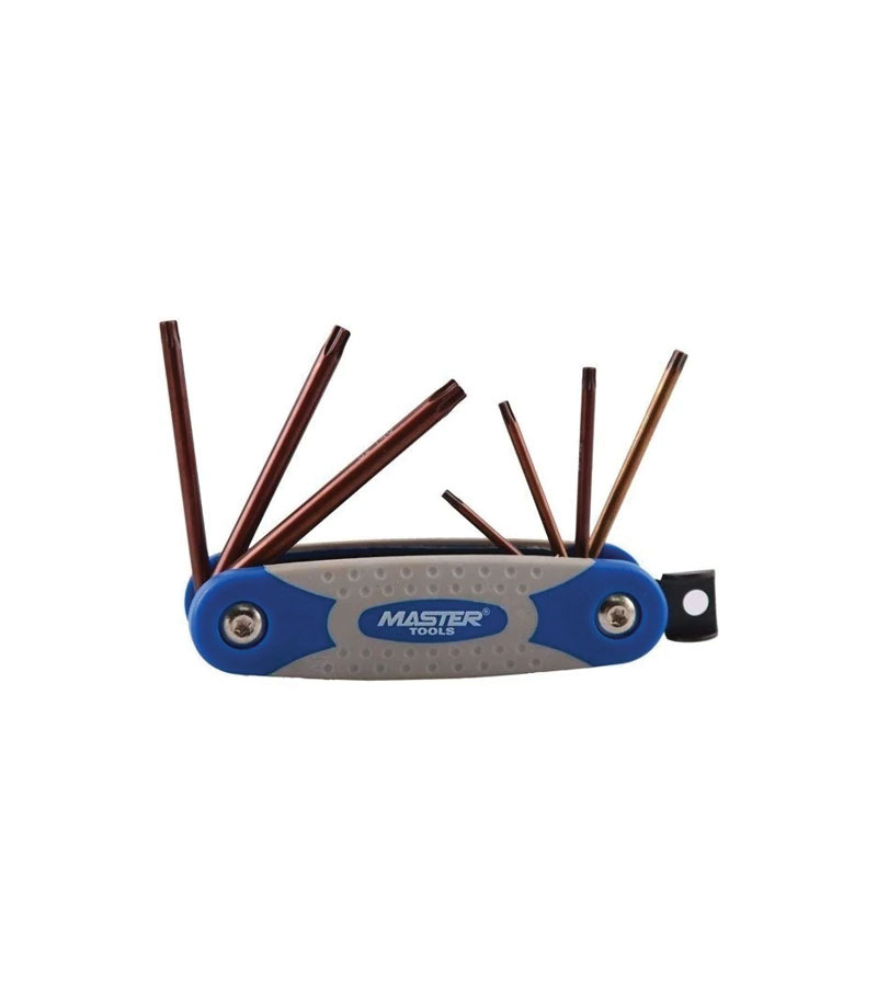 ست آچار آلن ستاره T چاقویی 7 عددی مستر تولز MASTER TOOLS مدل MT2007TPR-S2