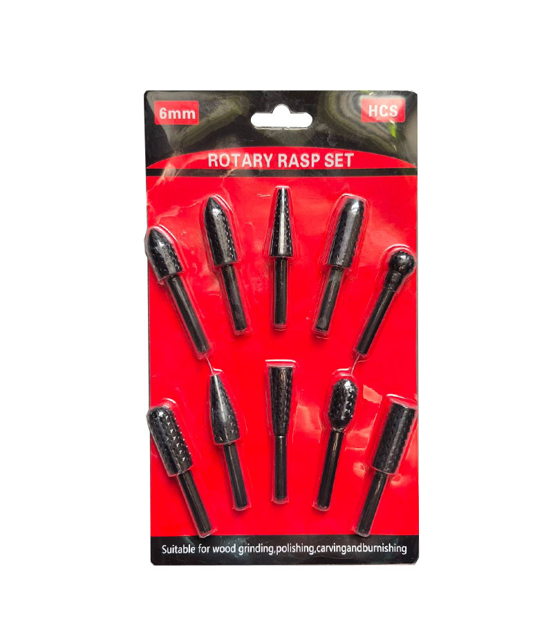 ست 10 عددی چوب ساب سر دریلی با شفت 6 میلیمتری HCS