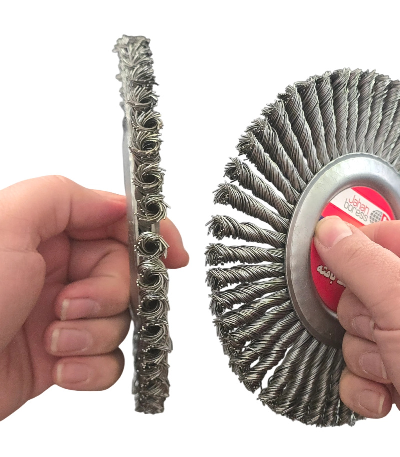 برس تخت بافته مخصوص سنگ رومیزی و فرز جهان برس JAHAN سایز 175 مدل  0059