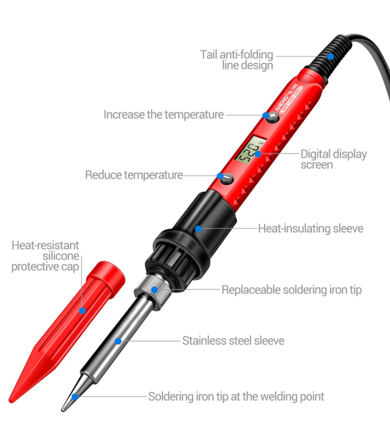 هویه سرامیکی حرفه ای دیمردار 60W وات آننگ ANENG مدل SL105