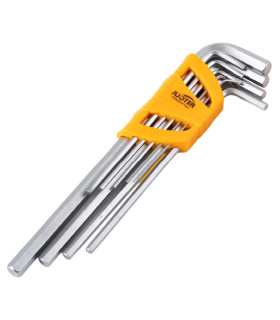 ست 9 عددی آچار آلن بلند شش گوش H روکارتی کمری جاستر JUSTER مدل JLD14006 گارانتی6ماهه