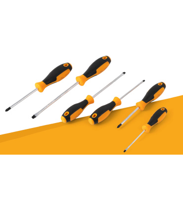 ست 6 عددی پیچ گوشتی دسته TPR جعبه ای جاستر JUSTER مدل JLD13001 گارانتی6ماهه