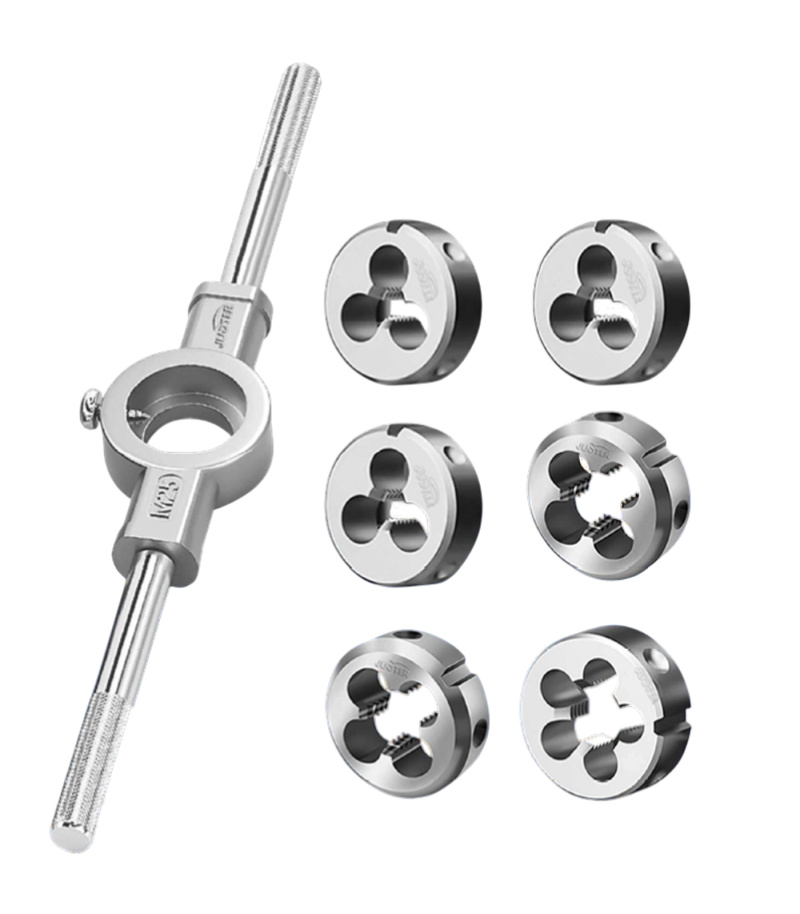 ست 8 عددی حدید بهمراه دسته حدیده سایز 3 تا 12 جاستر JUSTER مدل JLD76008 گارانتی6ماهه