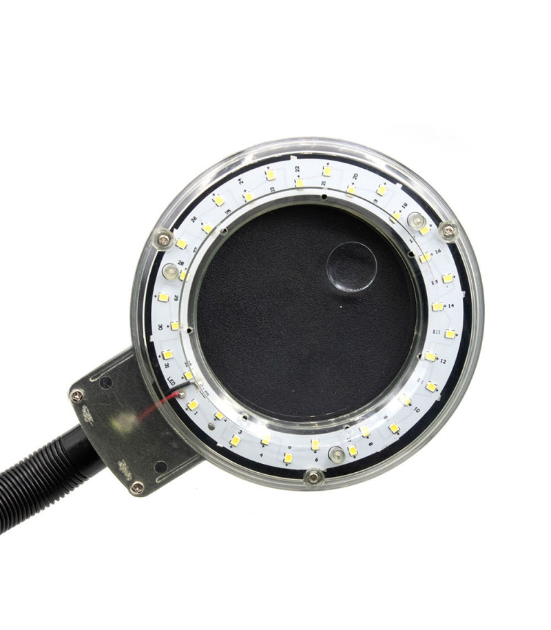 چراغ مطالعه و کار LED ذره بین دار مجهز به تنظیم شدت نور دیتک DTEC مدل DTEC-308 ( لوپ دیمردار )