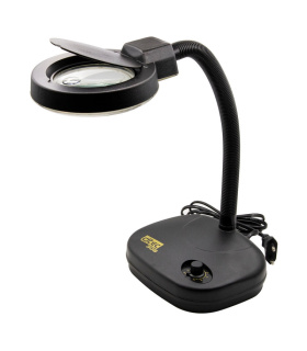 چراغ مطالعه و کار LED ذره بین دار مجهز به تنظیم شدت نور دیتک DTEC مدل DTEC-308 ( لوپ دیمردار )