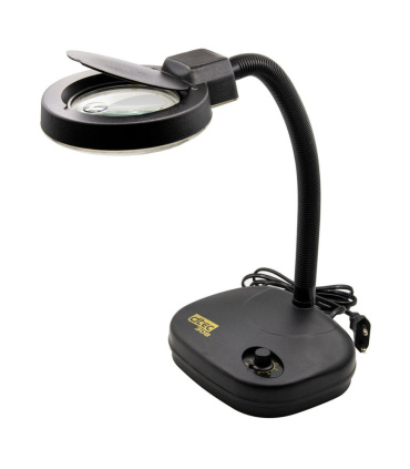 چراغ مطالعه و کار LED ذره بین دار مجهز به تنظیم شدت نور دیتک DTEC مدل DTEC-308 ( لوپ دیمردار )