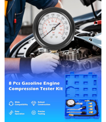 کمپرس سنج موتور 8 پارچه یورو 4-5-6 آس تول ASTOOL مدل AS-1717