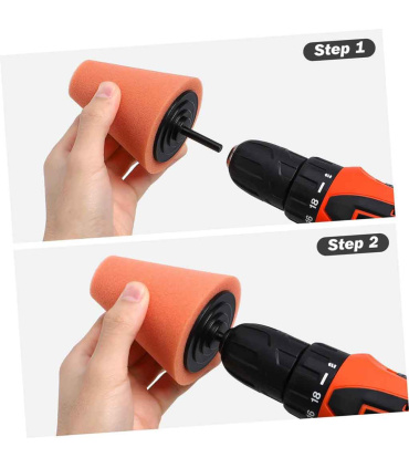 اسفنج پولیش مخروطی سر دریلی شفت 6 میلیمتری