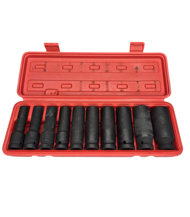 جعبه بکس بلند 10 پارچه فشارقوی سنگین 10تا24 درایو 1/2 اینچ مکسین MAXIN مدل P-A10جنس CR-MO